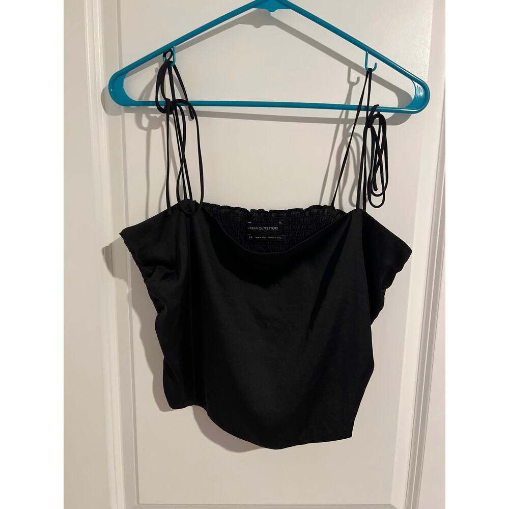 Urban Outfitters Black Camisole with Ribbon Straps – Size L